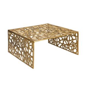 Salontafel aluminium goud 60 cm - WL7.503