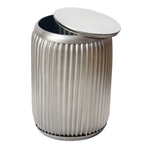 Bijzettafel metaal zilver 35 cm afneembaar - WL7.480