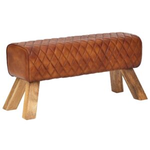 Bank echt leer 35x46x89 cm - WL6.089