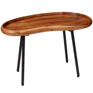 Salontafel sheeshamhout niervorm 71 cm breed WL5.670