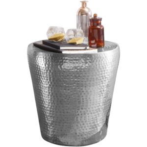 Bijzettafel VIKRAM aluminium zilver 41 cm - WL5.445
