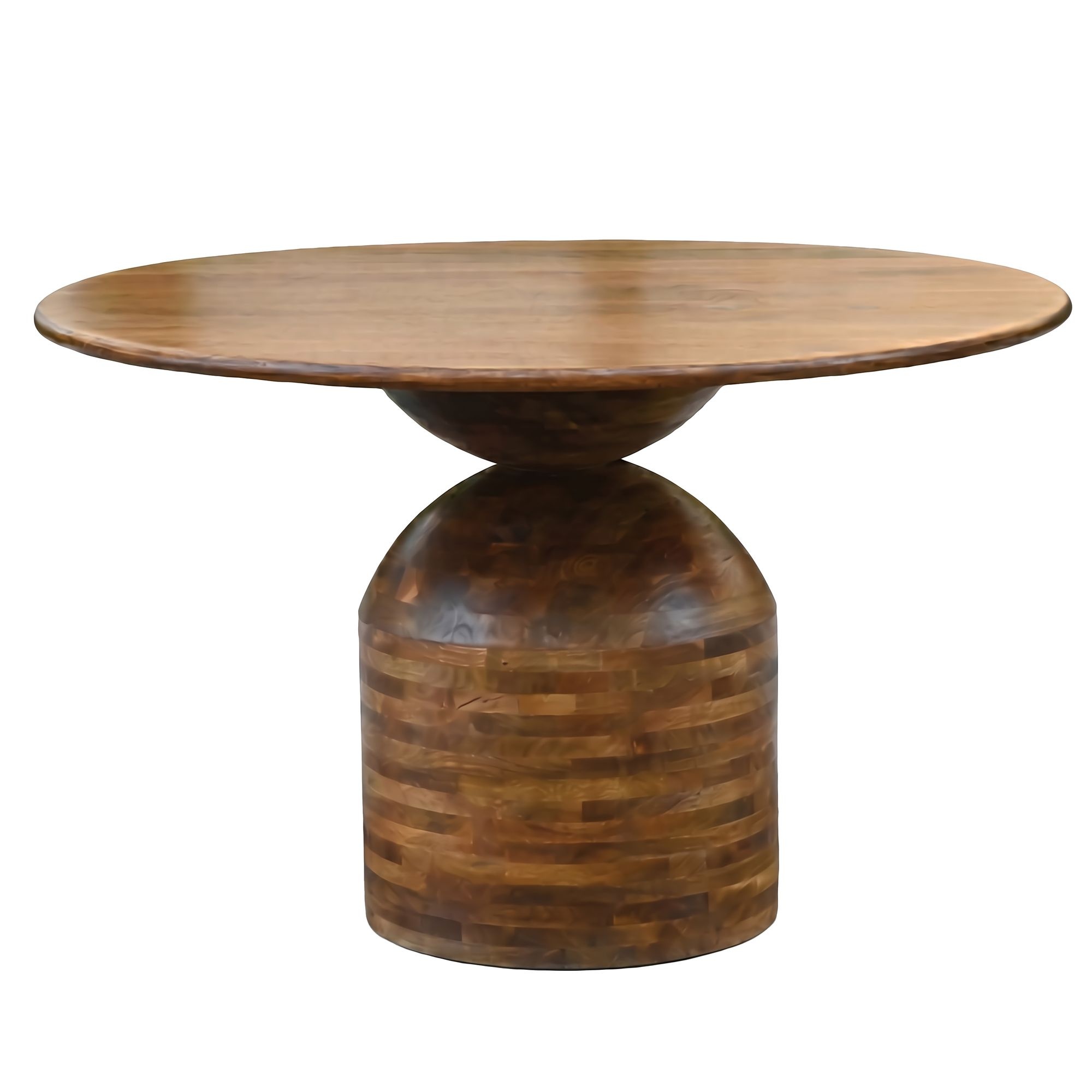 Eettafel mangohout 120 cm rond - WL7.435