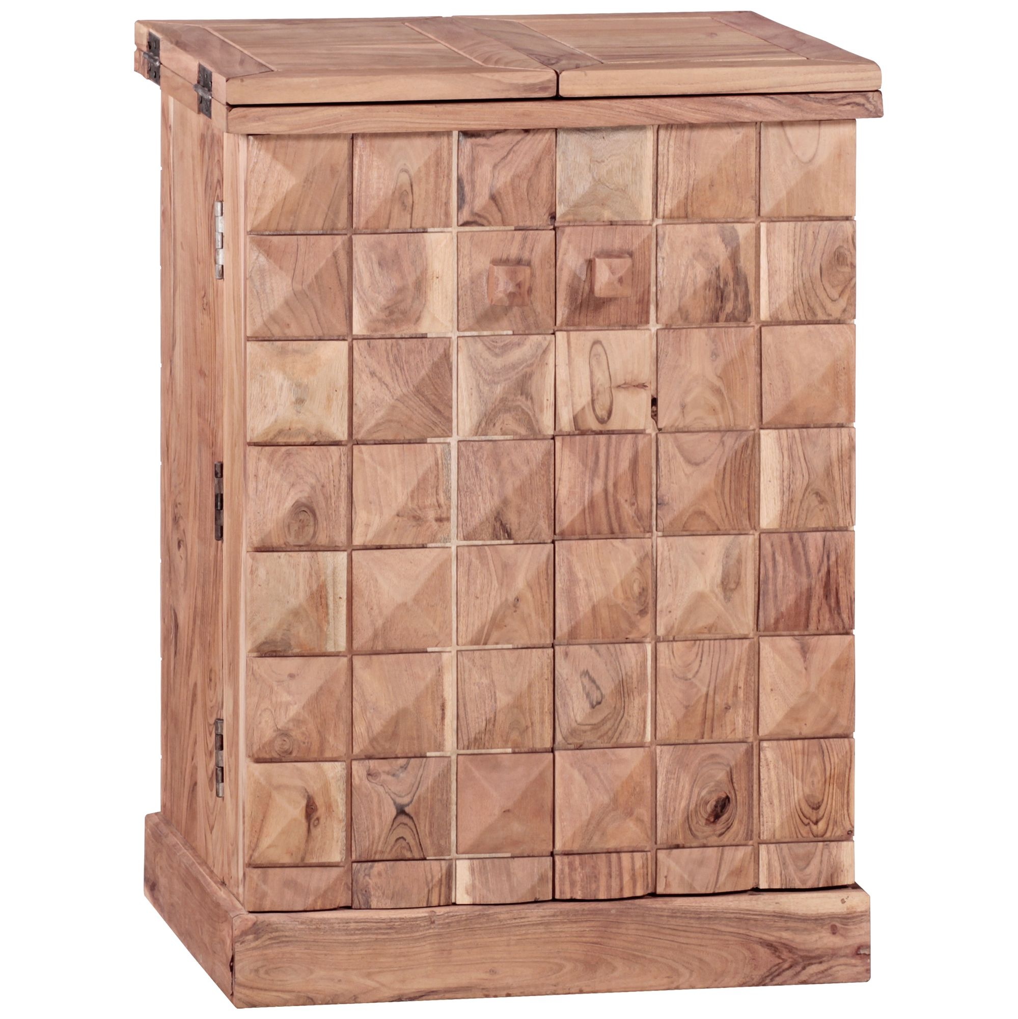 Barkast acaciahout opvouwbaar 50x91x65 cm - WL1.736
