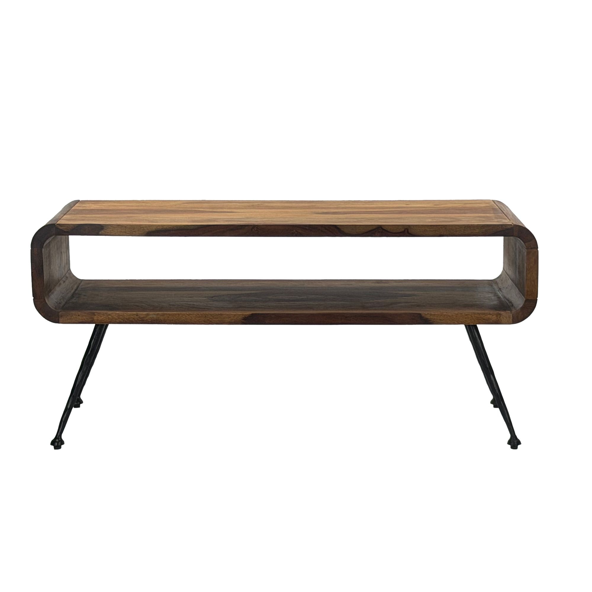 Salontafel sheeshamhout 100 cm retro - WL7.415
