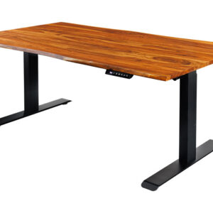 Bureau MAMMUT 160 cm tafelblad van sheeshamhout, in hoogte verstelbaar, zonder poten - 46810